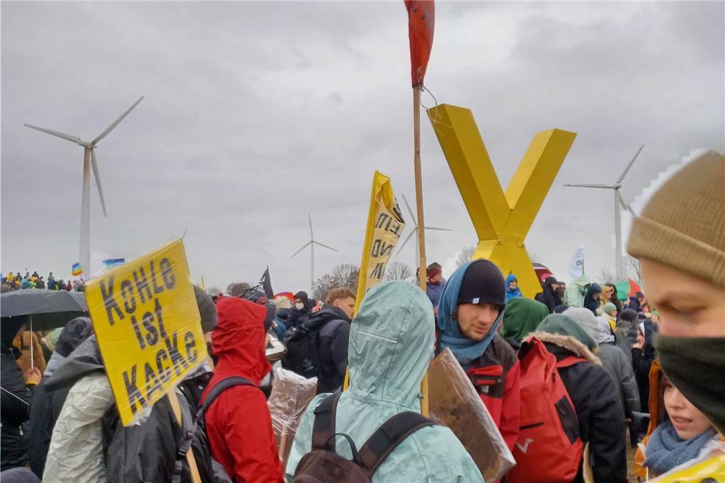 Eindrücke von der Demo in Lützerath.