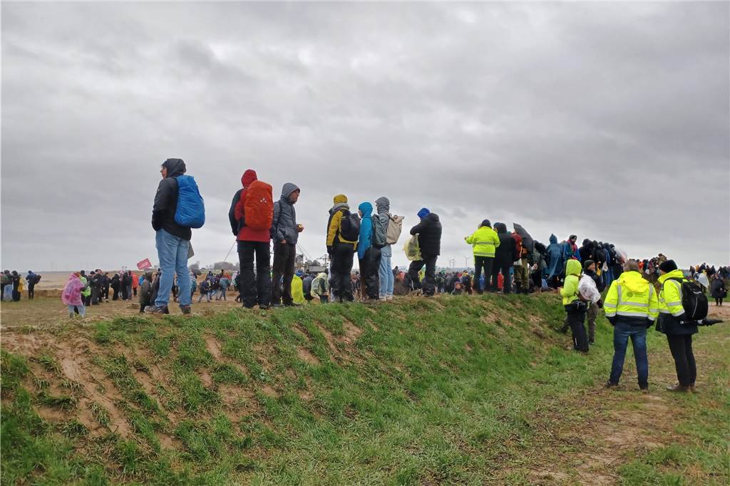 Eindrücke von der Demo in Lützerath.