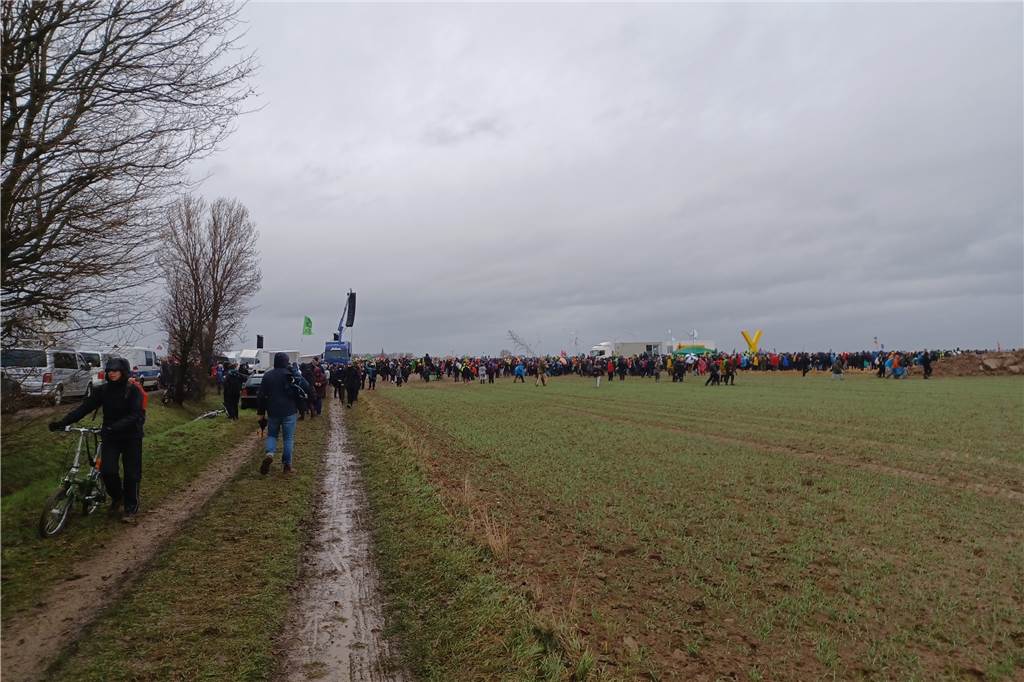 Eindrücke von der Demo in Lützerath.