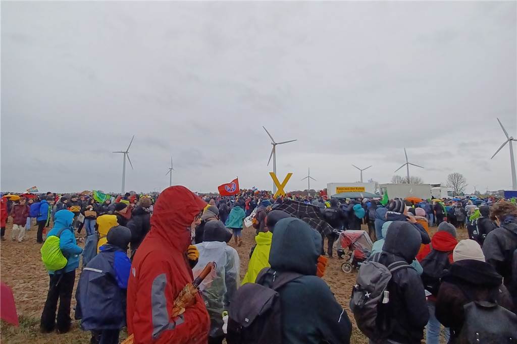 Eindrücke von der Demo in Lützerath.