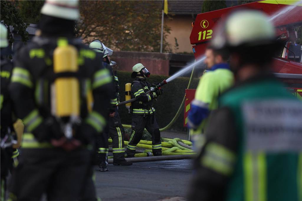 Eindrücke von der Einsatzstelle am Dienstagnachmittag (22.10) an der Körnerstraße in Werne. 