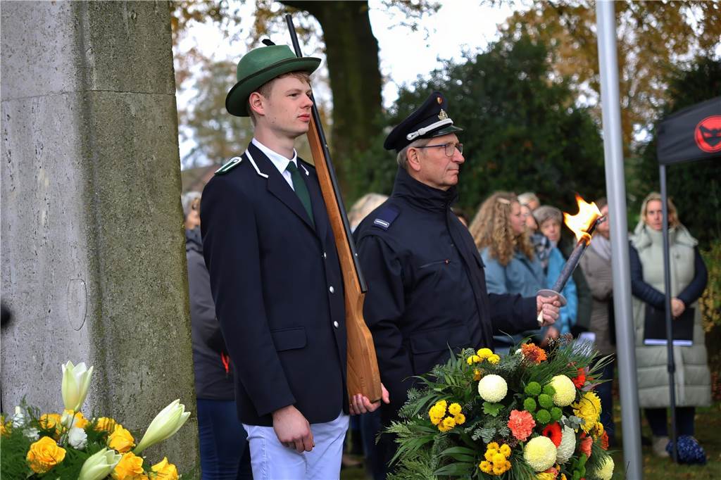 Eindrücke von der Zeremonie zum Volkstrauertag in Dorsten