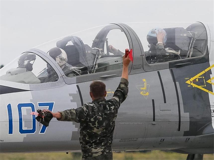 Eine Aero L-39 Albatros der ukrainischen Luftwaffe. Foto: Roman Pilipey