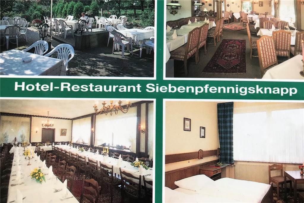 Eine alte Postkarte des Hotels zeigt, wie es im Siebenpfenningsknapp früher aussah.