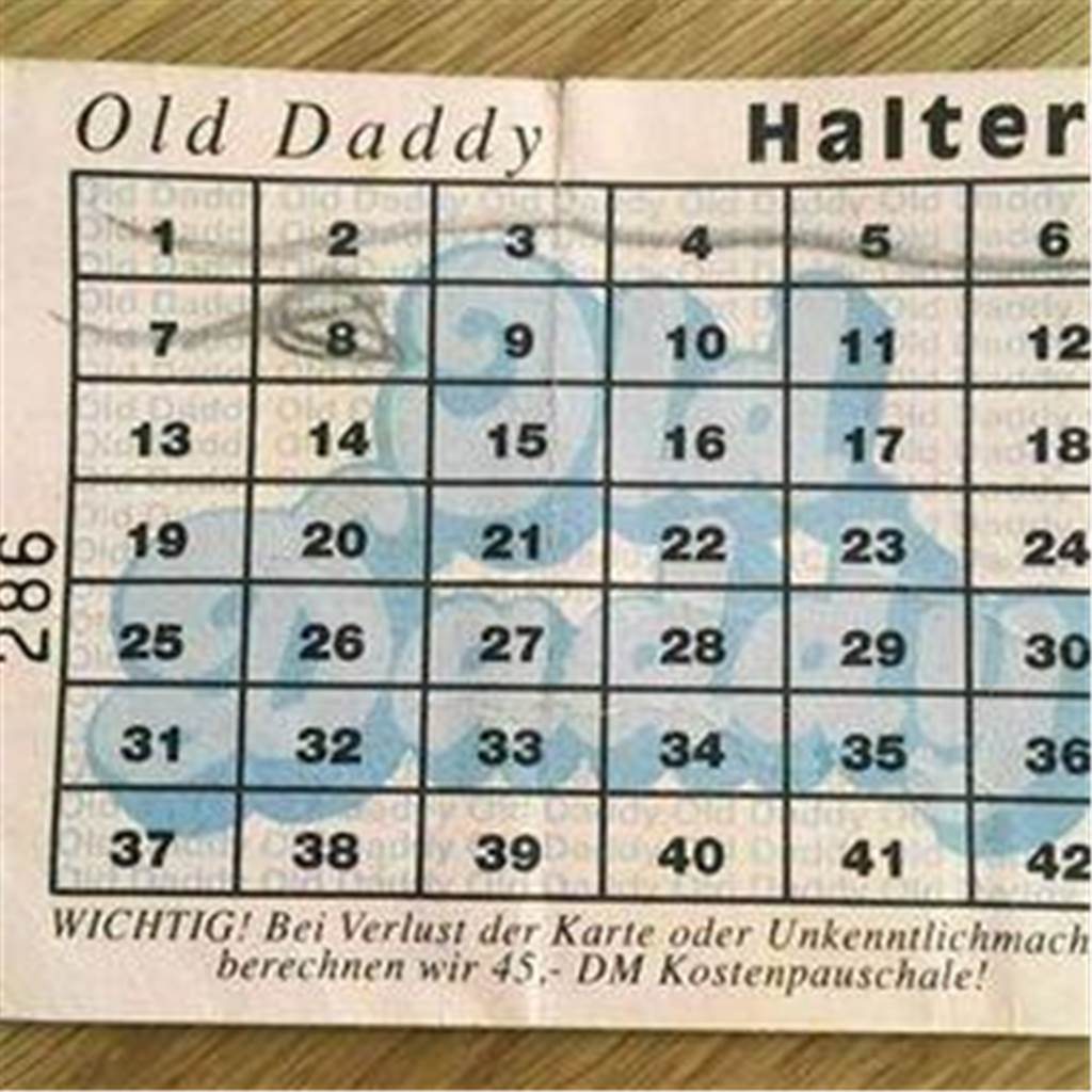 Tequila mit den Toten Hosen getrunken Eine alte Verzehrkarte aus dem Daddy.