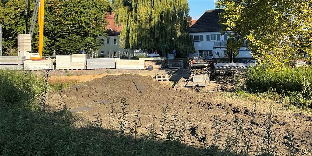 Bagger-Alarm: Schlamm-Raupe ist schon im Castroper Gondelteich angekommen Eine Art Pistenraupe macht sich bereit für ihren Einsatz im Gondelteich: Der Schlamm und das Grün sollen raus.