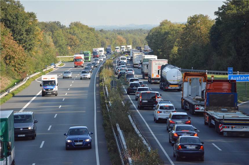 Auffahrt A 43 in Haltern wird für mehrere Tage immer wieder gesperrt Die A43 führt auch durch Haltern am See.