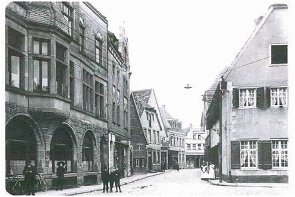 Kroes-Passage in Werne öffnet künftig nicht mehr durchgehend Ein historisches Foto von Werne aus dem Jahre 1907.
