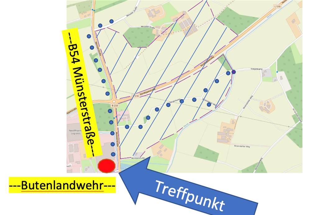 Weltweiter Klimastreik: In Werne wird gegen ein umstrittenes Projekt protestiert Eine berührungslose Menschenkette soll die Ausmaße des geplanten Industriegebiets erlebbar machen.