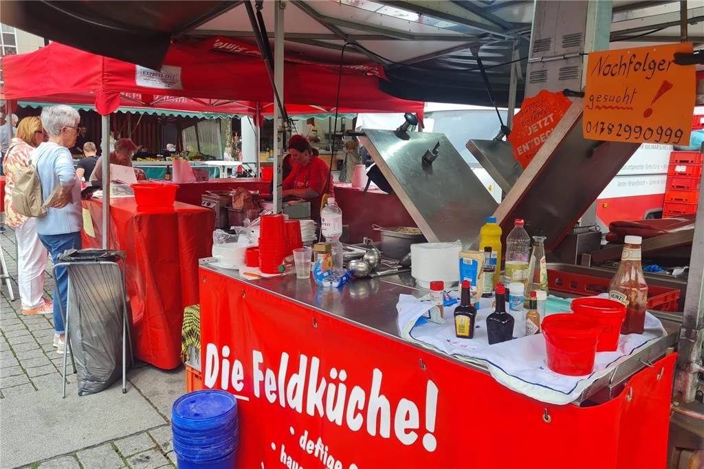 Die Feldküche auf dem Dortmunder Wochenmarkt 