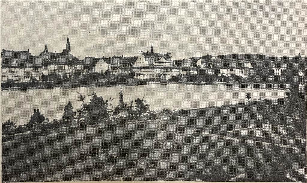 XXX Eine frühe Aufnahme des Stadtgartens in Castrop-Rauxel.