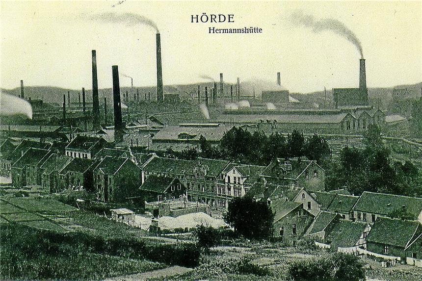 Wasser findet seinen Weg Eine historische Ansicht der Hermannshütte.