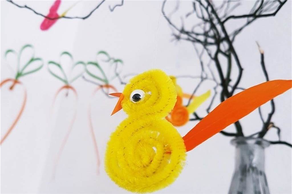 Oster-Basteln Last Minute: Gute-Laune-Ideen zum Nachmachen Eine hübsche Idee für süße Dekoration daheim.