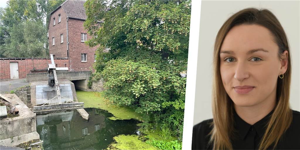 Sie haben eine illegale Turbine? Kein Problem in Werne an der Lippe Eine Wasserkraftanlage und eine Frau