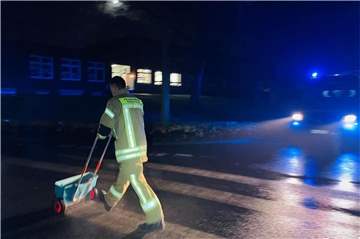 Eine kilometerlange Ölspur sorgte für einen arbeitsträchtigen Einsatz der Raesfelder und Erler Feuerwehr.