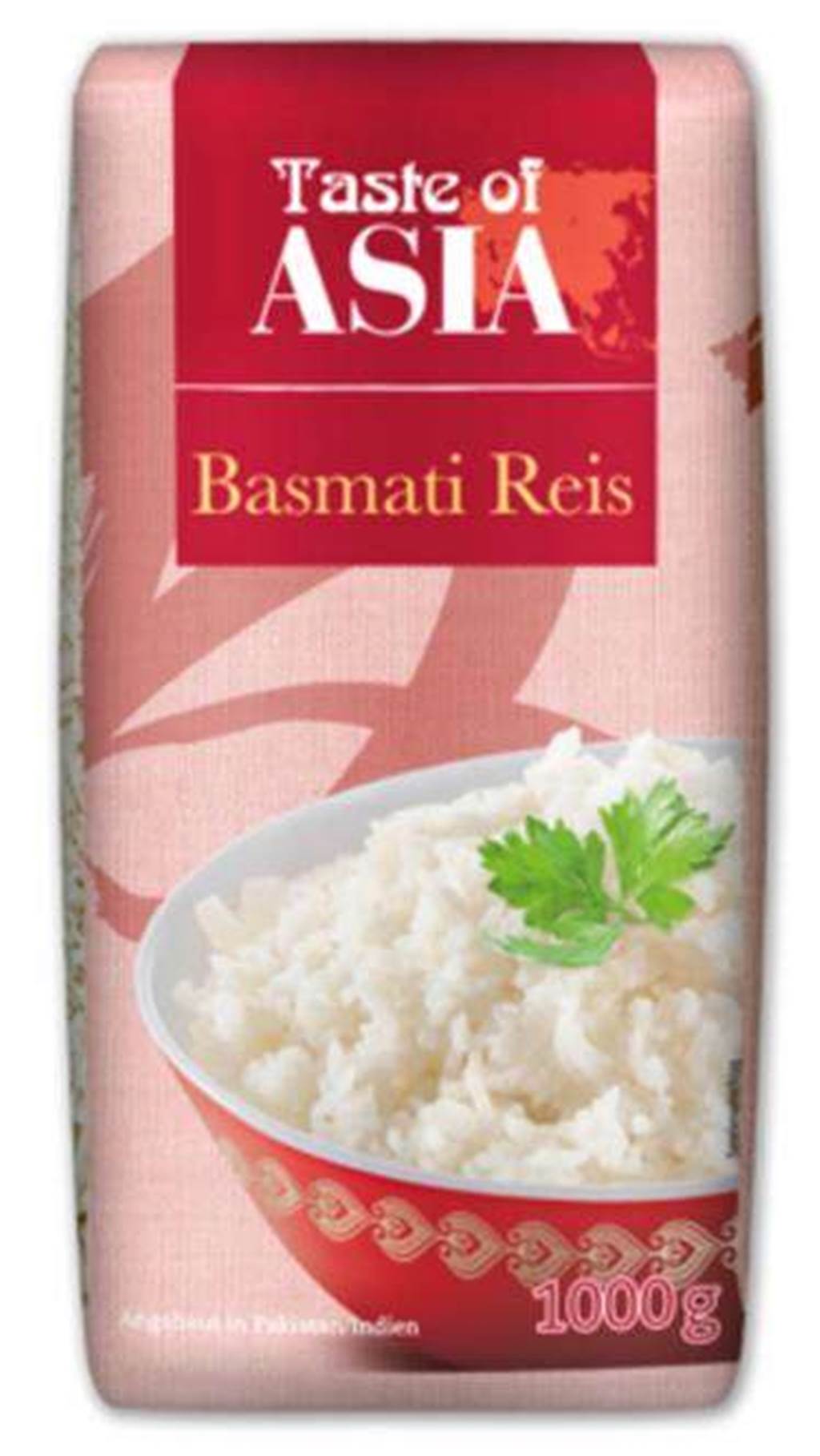 Rückruf bei Lidl: Schimmelpilz-Gift in Getreideprodukt gefunden – Gesundheitsgefahr Eine Packung Taste of Asia Basmati Reis.