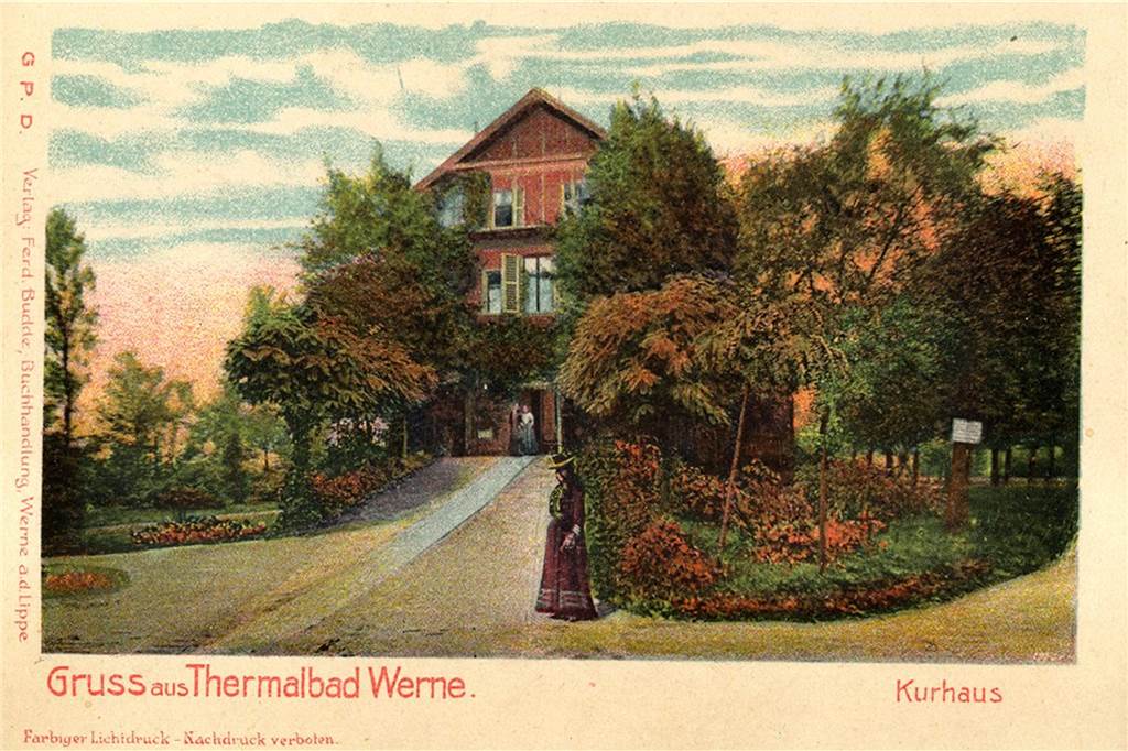 Als der Bergbau Wernes Ambitionen auf eine Sole-Kurstadt zunichte machte Eine Postkarte aus dem „Thermalbad Werne“