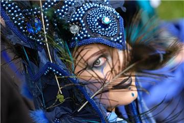 Eine Teilnehmerin des Wave-Gotik-Treffens in Leipzig. Foto: Sebastian Willnow