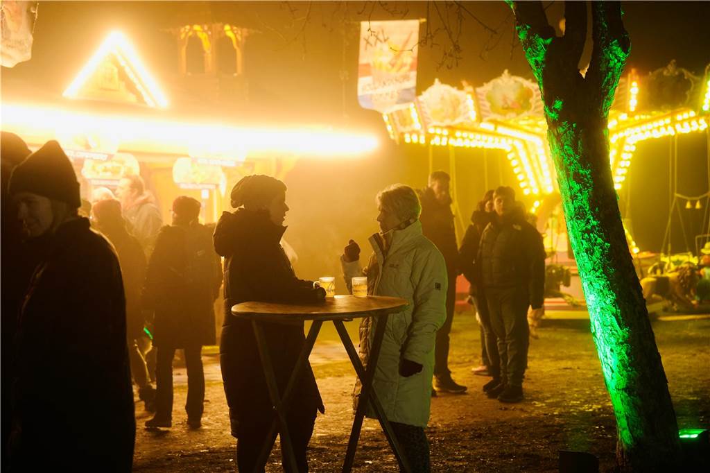 Eine traumhafte Atmosphäre bot der Glühweinmarkt am Schloss Rodenberg am Freitagabend (17.1.).