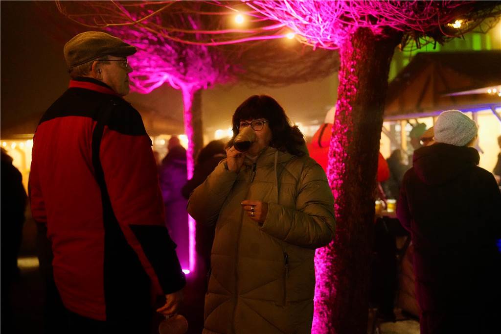 Eine traumhafte Atmosphäre bot der Glühweinmarkt am Schloss Rodenberg am Freitagabend (17.1.).