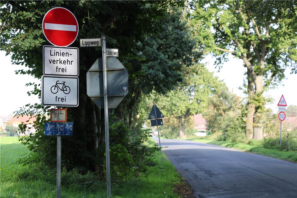 Parkbesucher werden in Feldhausen mit „falscher Einbahnstraße“ ausbremst Eine „unechte Einbahnstraße" am Liboriweg soll der erste Schritt zur Besserung sein. Denn viele Gäste fahren in Gladbeck von der A52 ab und versuchen hier durch das Dorf zu den Parkplätzen der Freizeitparks zu gelangen.