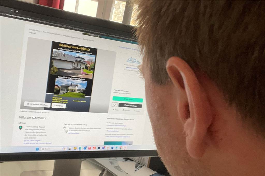 Eine Villa direkt am Golfplatz in Castrop-Rauxel steht schon seit über einem halben Jahr zum Verkauf. Der Preis ist seitdem leicht gefallen.