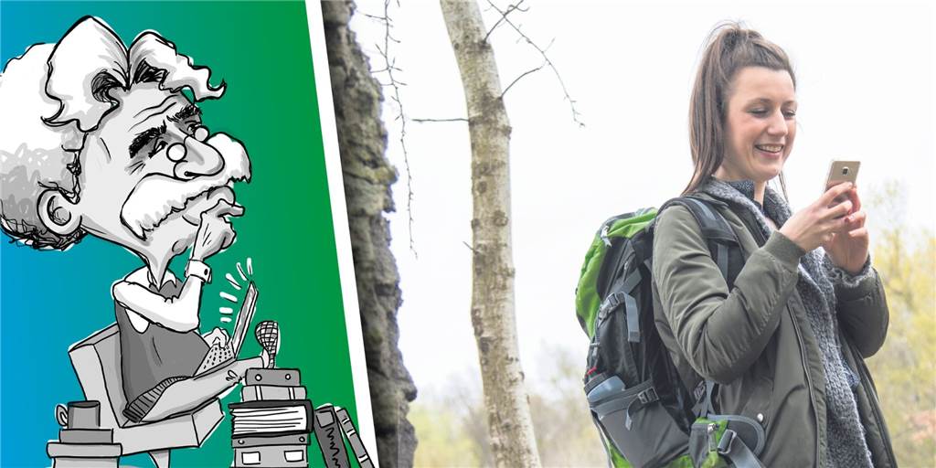 Frag doch Onkel Max: Notruf - kann man mich orten? Eine Wanderung allein im Wald ist zwar schön, ein Handy sollte man aber für den Ernstfall stets bei sich tragen.