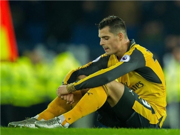 Eine "wiederkehrende Verletzung am Knöchel" macht Granit Xhaka zu schaffen. Foto: Peter Powell
