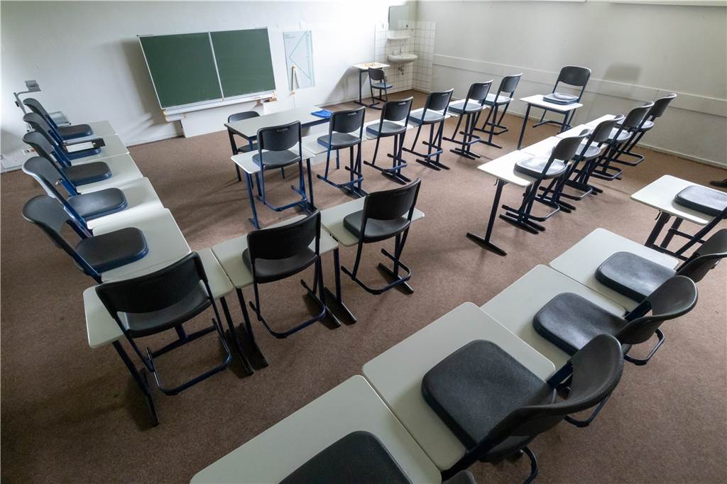 Gymnasium Stadtlohn wird saniert und fit gemacht fürs digitale Zeitalter Einer der alten Klassenräume im Geschwister-Scholl-Gymnasium Stadtlohn – auch hier wird bald digitale Moderne einziehen.