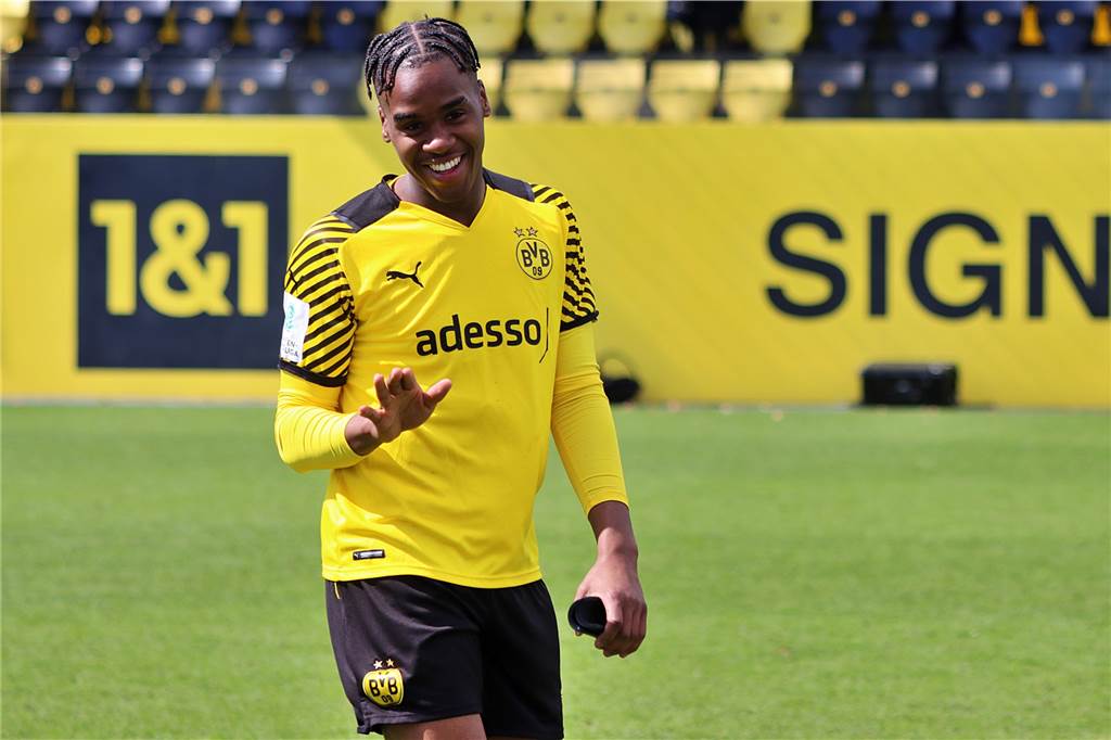 „Ich stand da mit offenem Mund“ - der rasante Aufstieg von BVB-Youngster Jamie Bynoe-Gittens Einer der wichtigsten Spieler in der BVB-U19: Jamie Bynoe-Gittens.