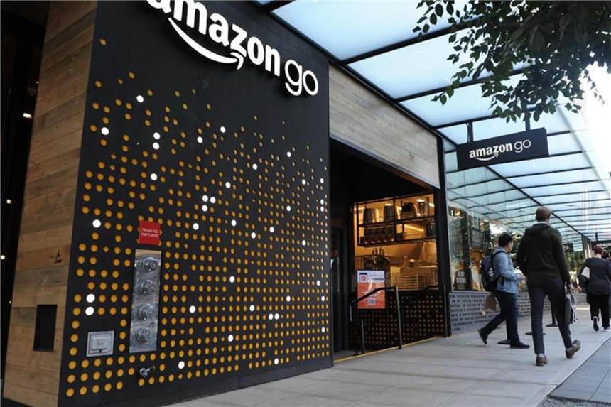 Bericht: Amazon plant 3000 Läden ohne Kassen bis 2021 Eins der schon existiernden „Amazon Go“-Geschäfte in Seattle. Im Jahr 2021 sollen 3000 dieser kassenlosen Läden existieren. Foto: Andrej Sokolow