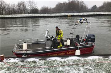 Einsatz der Feuerwehr am Datteln-Hamm-Kanal.