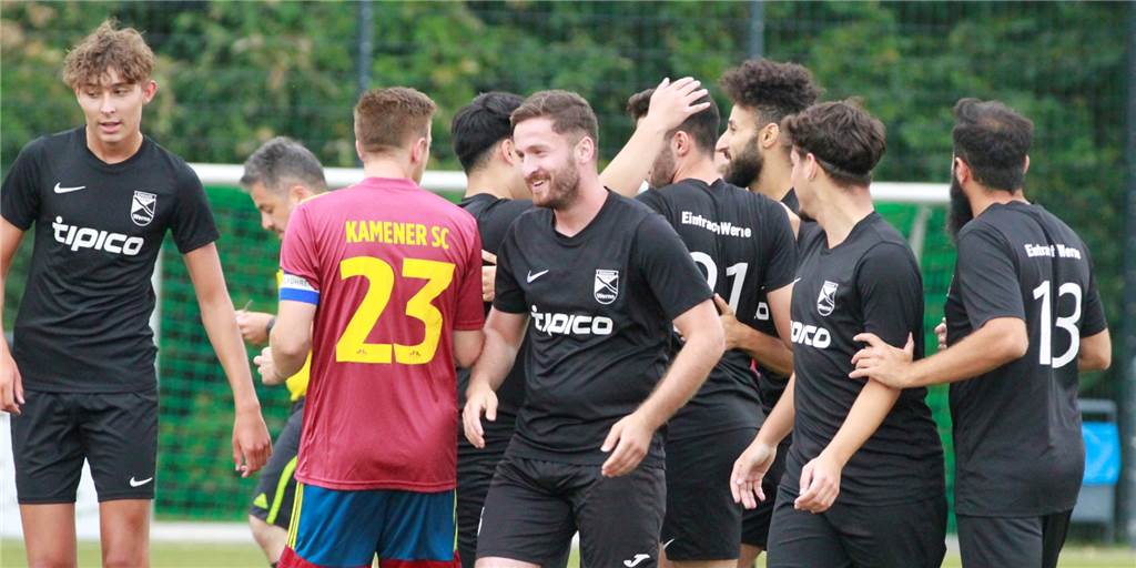 Eintracht Werne steht vor Pokalduell mit SG Massen: „Können an einem guten Tag jeden schlagen“ Eintracht Werne will am Samstag gegen die SG Massen auch wieder jubeln.