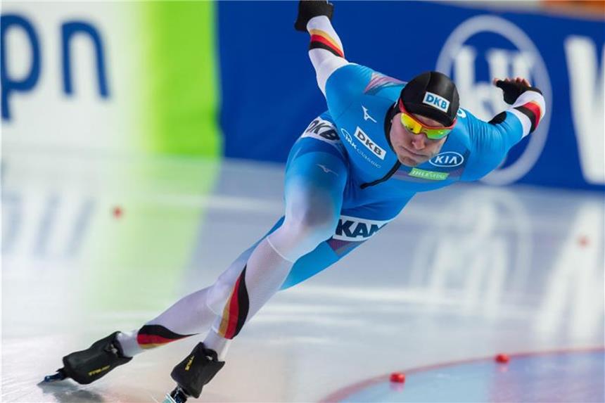 Ihle auch Fünfter über 500 Meter - Pechstein auf Platz elf Eisschnellläufer Nico Ihle wurde in Erfurt Fünfter. Foto: Peter Kneffel