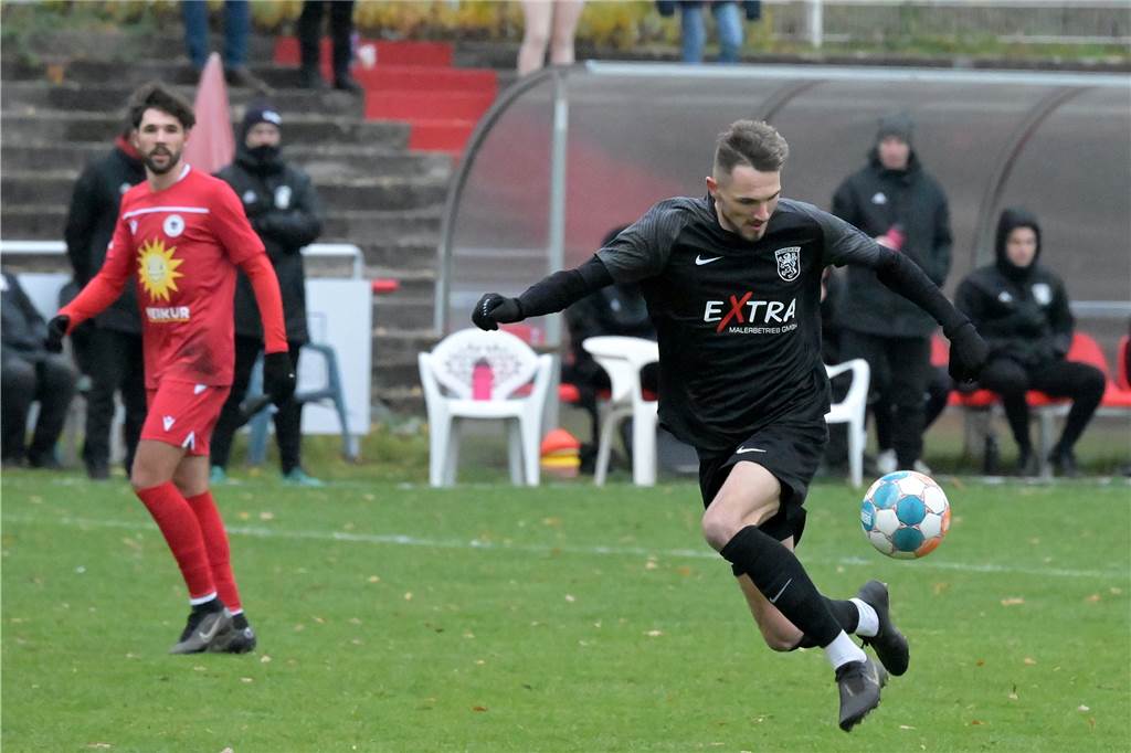 Eleganz an der Kugel: LSV-Stürmer Nico Berghorst überzeugt durch feinste Ballbehandlung.