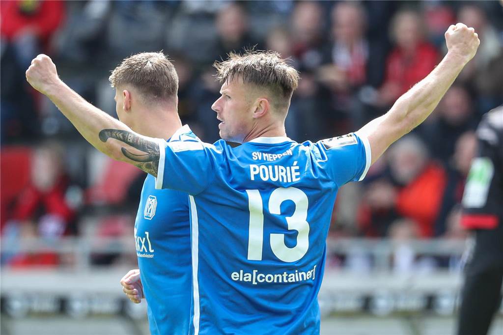 „Ich bin noch nicht fertig!“ Elf Saisontore schoss Marvin Pouré in der abgeschlossenen Spielzeit. Den Abstieg des SV Meppen konnte er dennoch nicht verhindern.