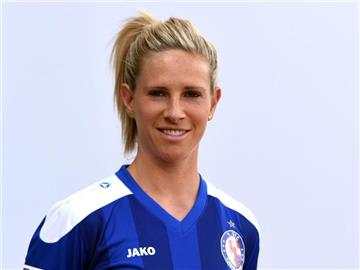 Elise Kellond-Knight hat das 1:0 für Turbine Potsdam gegen SGS Essen erzielt. Foto: Ralf Hirschberger