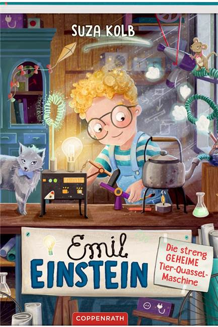 Buch-Tipp: Tüftler Emil Einstein und die geniale Tier-Quassel-Maschine "Emil Einstein: Die streng geheime Tier-Quassel-Maschine“ von Suza Kolb.