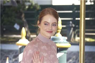Emma Stone beim 75. Filmfest in Venedig. Foto: Joel C Ryan