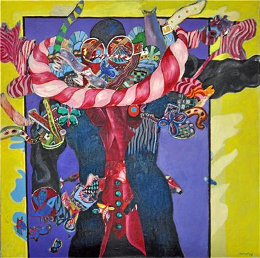 Für Robert Imhof spielte das fertige Bild keine Rolle Ende der 1960er-Jahre erschuf Robert Imhof märchenhaft unbestimmte Traumrealitäten, wie in seinem Werk „Sieger“ aus dem Jahr 1968.