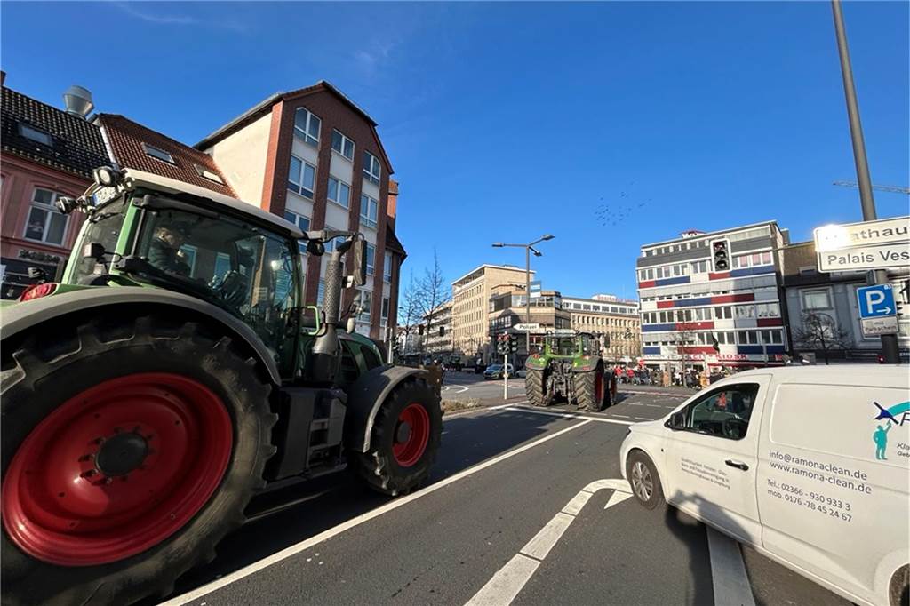 Bauerndemo am 8.1.2024 in Recklinghausen