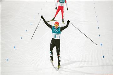 Eric Frenzel lief als Erster über die Ziellinie. Foto: Daniel Karmann