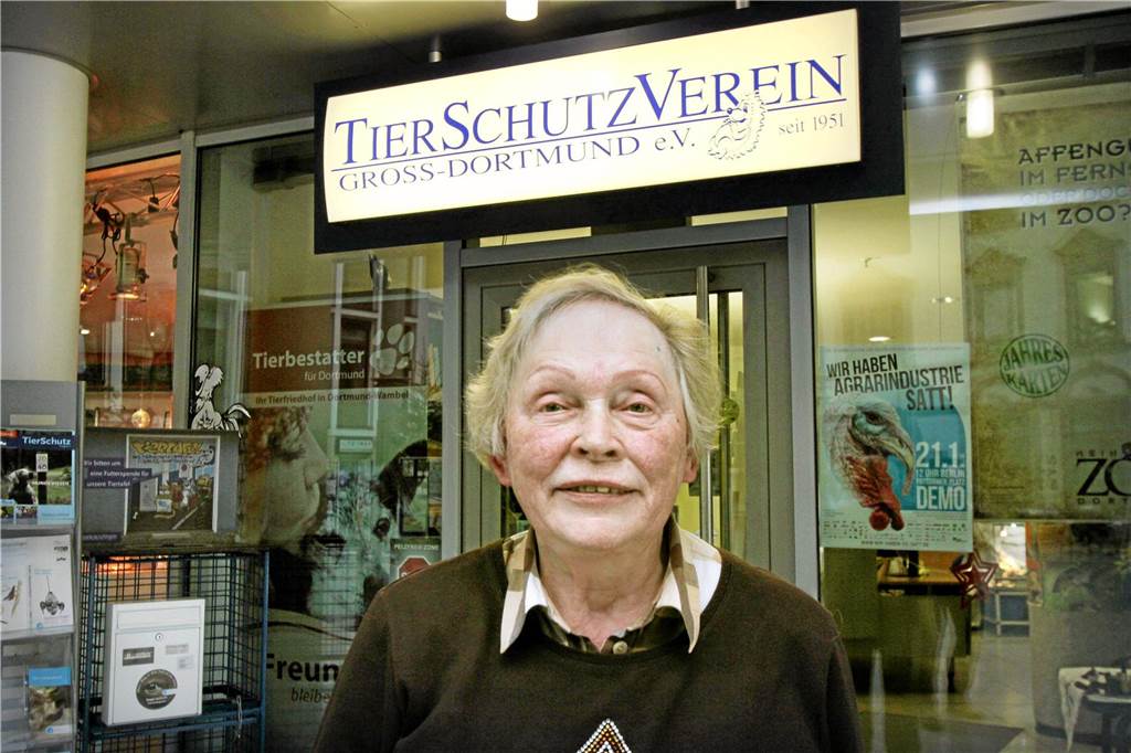 Erika Scheffer, Vorsitzende des Dortmunder Tierschutzvereins.