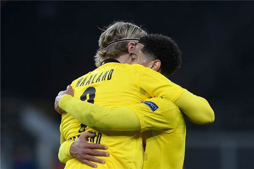 BVB zieht ins Viertelfinale ein: So geht’s in der Champions League weiter Erling Haaland (l.) und Jude Bellingham bejubeln den Einzug ins Viertelfinale der Champions League.