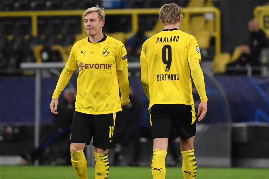 BVB-Spielerzeugnis 2020: Auf Haaland ist Verlass - Brandt stürzt ab Erling Haaland (r.) ist der notenbeste BVB-Feldspieler, Julian Brandt stürzt ab.