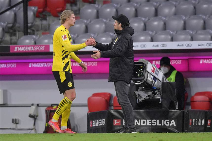Lewandowski kontert Haaland: BVB verspielt Führung und bangt um Torjäger Erst ein Doppelpack, dann angeschlagen ausgewechselt: BVB-Torjäger Erling Haaland (l.).