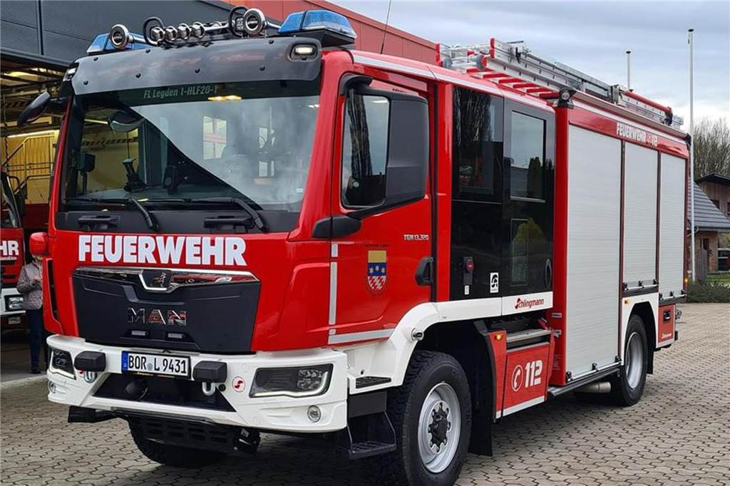 Brände, technische Hilfe und Fehlalarme: Das Einsatzjahr der Feuerwehr Ein Feuerwehrfahrzeug der Geminde Legden.