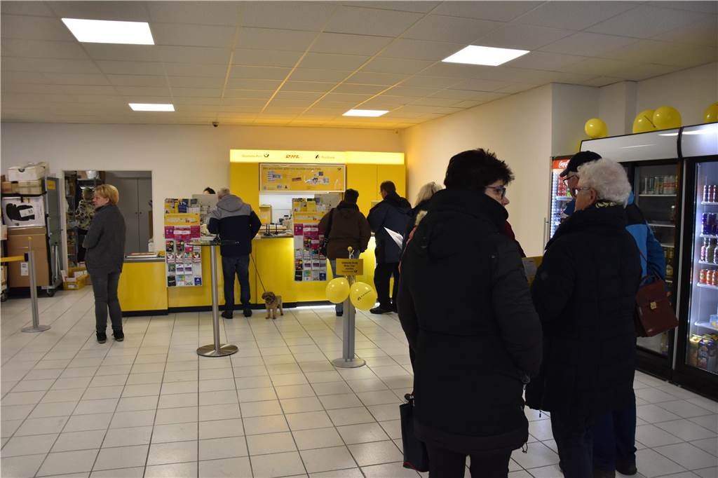 Blick in die neue Postfiliale an der Alten Münsterstraße.