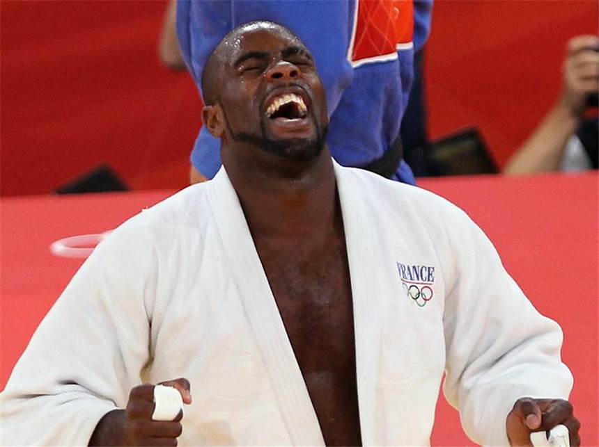 145-Kilo-Koloss Tölzer am Ziel - Endlich Judo-Medaille Erzrivale Teddy Riner aus Frankreich holte Gold. Foto: Orestis Panagiotou