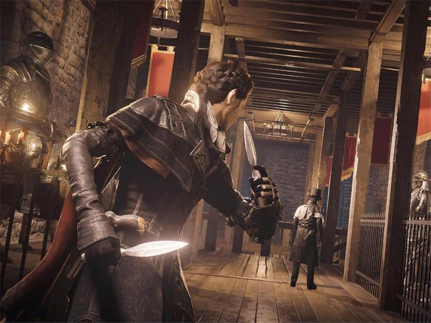 Computerspiele setzen auf fesselnde Geschichten Es darf wieder geschlichen und gemeuchelt werden: Fürs Antesten von Ubisofts «Assassin's Creed Syndicate» steht man auf der Gamescom schnell eine Stunde an - wie bei anderen Blockbustern auch. Screenshot: Ubisoft Foto: Ubisoft